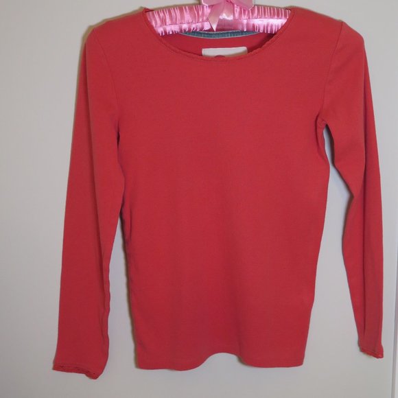 BODEN - Girls Long sleeve top with lace edge - Picture 7 of 8